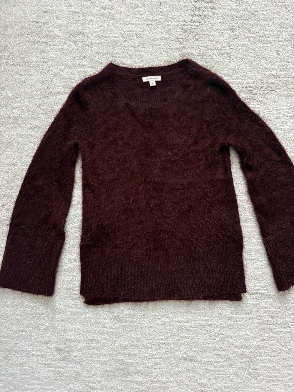 Calvin Klein Women’s Burgundy Sweater Size XS